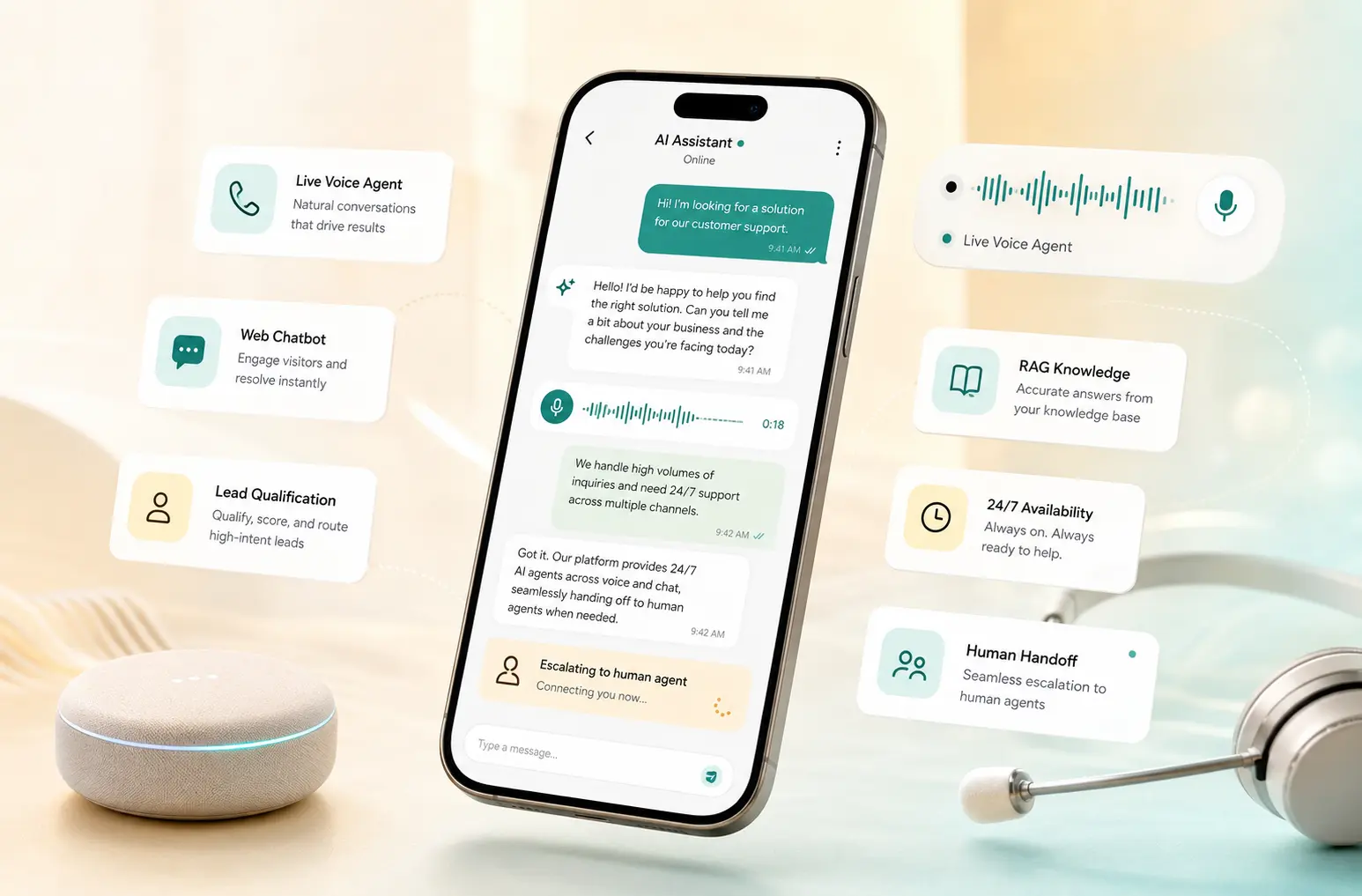 Voice & Chatbot — Conversational AI Platform